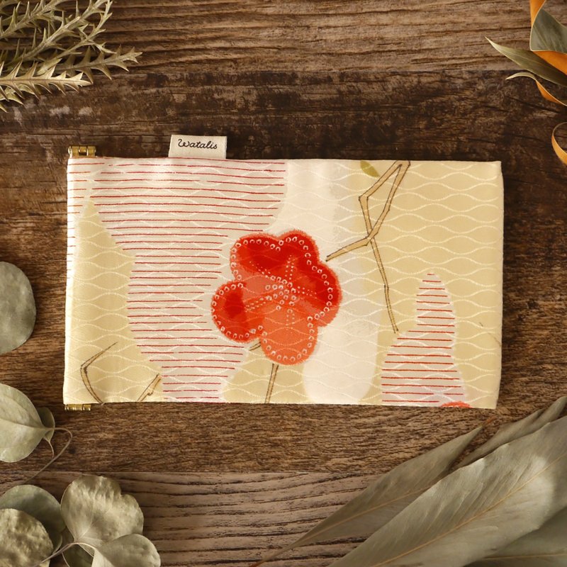 Umebun Kimono Sunglasses Case Glasses Case - Eyeglass Cases & Cleaning Cloths - Cotton & Hemp Yellow