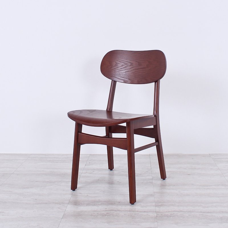 Nordic retro bent wood solid wood special cushion dining chair 0023 - เก้าอี้โซฟา - ไม้ 