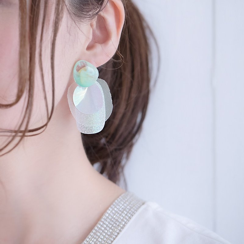 Mystis Park || Earrings || Green - Earrings & Clip-ons - Acrylic Green