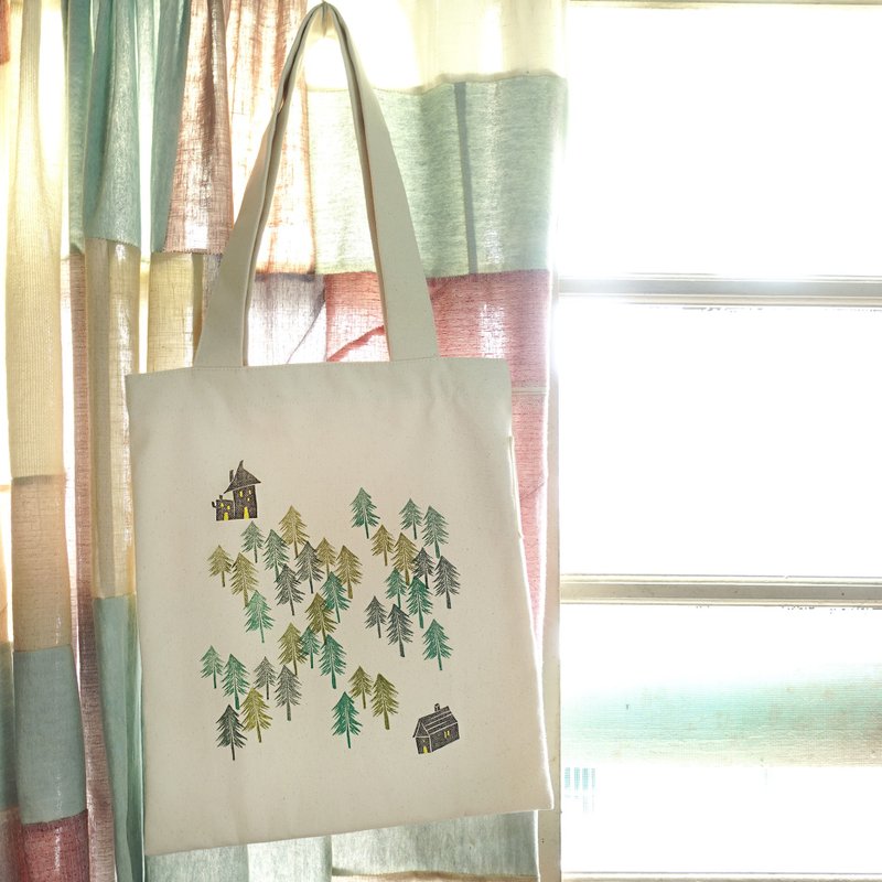 Fairy Tale Department Hand-dyed Canvas Bag | Tote Bag - Handbags & Totes - Cotton & Hemp Green