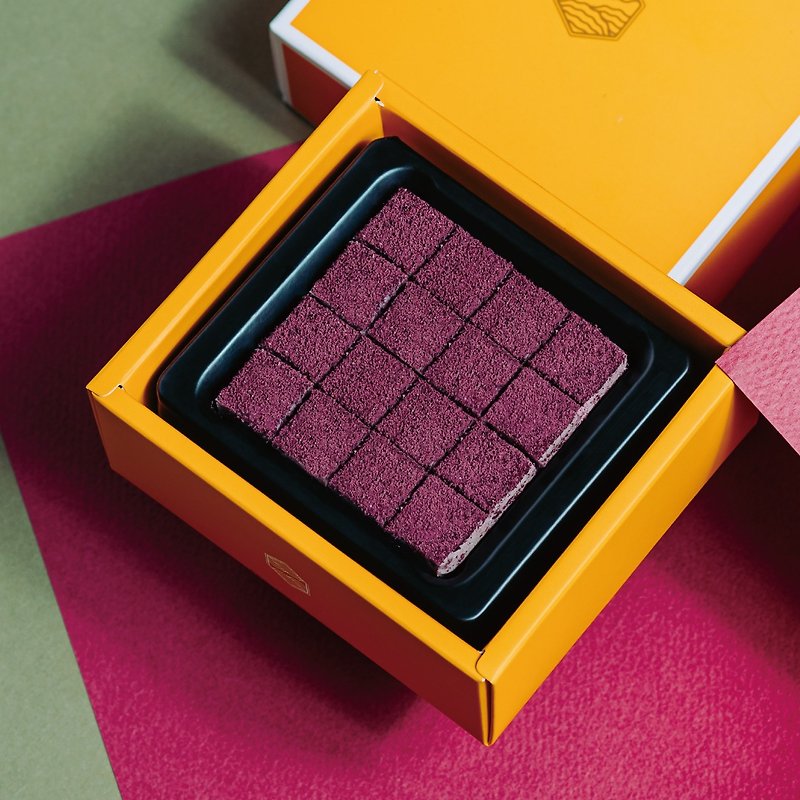 【Fu Wan Chocolate】36% Rose Lychee Raw Chocolate - Mini Gift Box - ช็อกโกแลต - อาหารสด สีม่วง