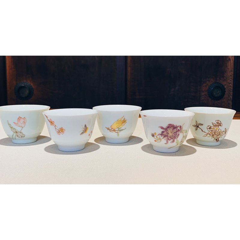 不言美器 釉中彩 清湛聞杯 - 茶壺/茶杯/茶具 - 瓷 