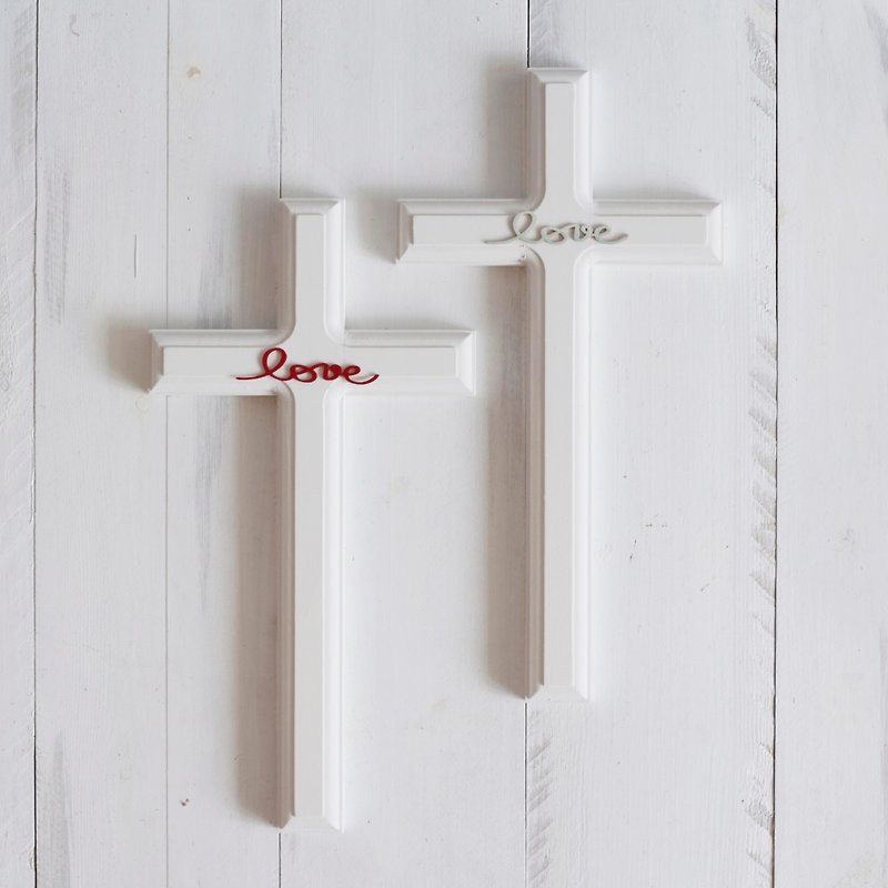 Ten Love Country Style Wood Cross Wall Small - Wall Décor - Wood 