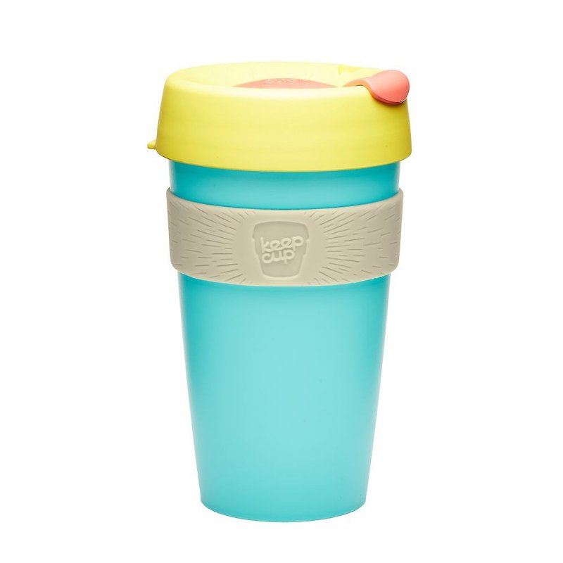 Australia KeepCup Portable Mug/Coffee Cup/Environmental Mug/Hand Holding Mug L-Turquoise - Mugs - Plastic Multicolor