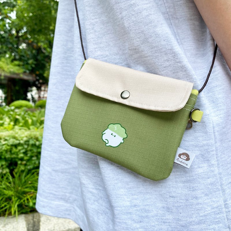 Storage bag - Cai Cai style - Coin Purses - Waterproof Material Green