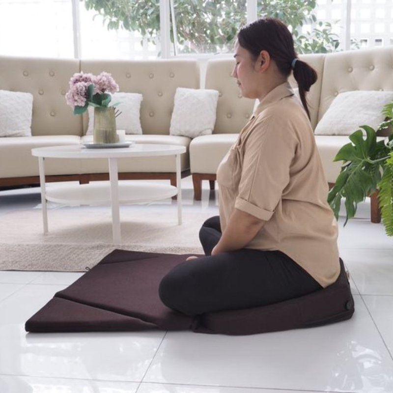 ZenComfort Size L Large Triangular Latex Meditation Cushion for Back Pain Relief - 其他 - 乳膠 