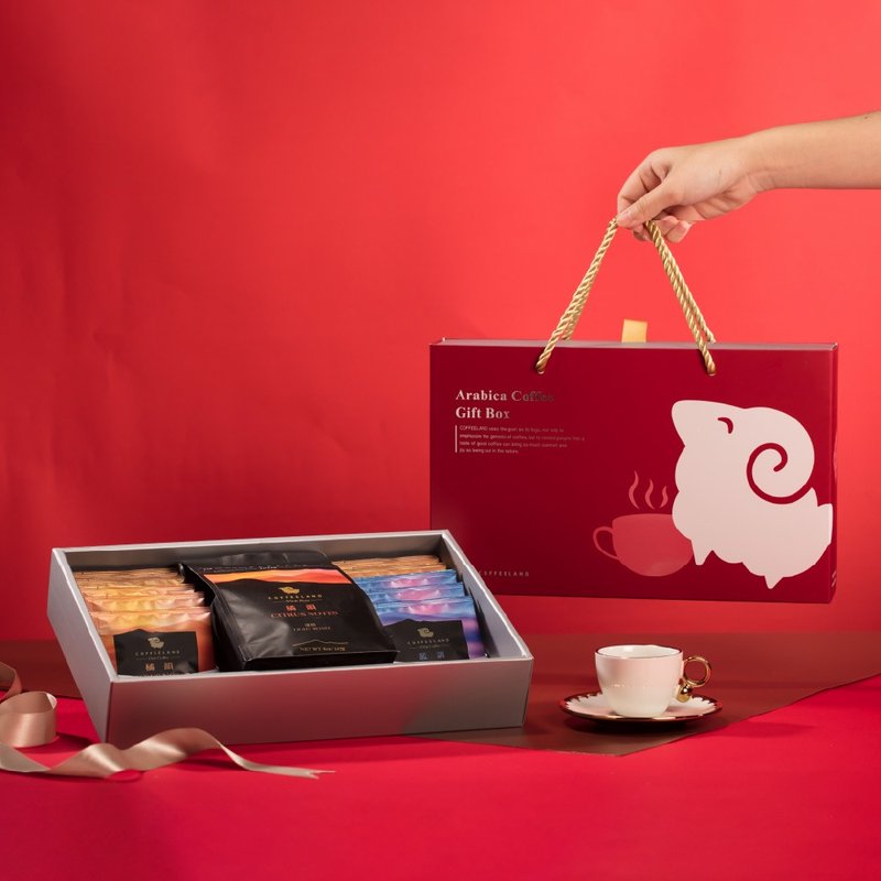 COFFEELAND | 經典禮盒-10入濾掛咖啡+半磅豆包-金典款(任選) - 咖啡/咖啡豆 - 新鮮食材 藍色