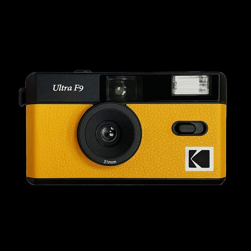 【Kodak 柯達】復古相機 Ultra F9 Film Camera 柯達黃+隨機底片 - 相機/拍立得/底片相機 - 塑膠 黃色