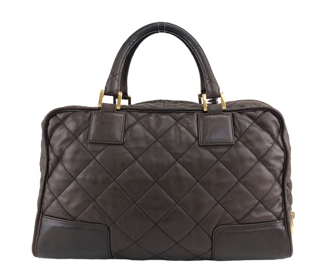 日本直送 名牌中古包 】LOEWE ロエベ アマソナ キルティング