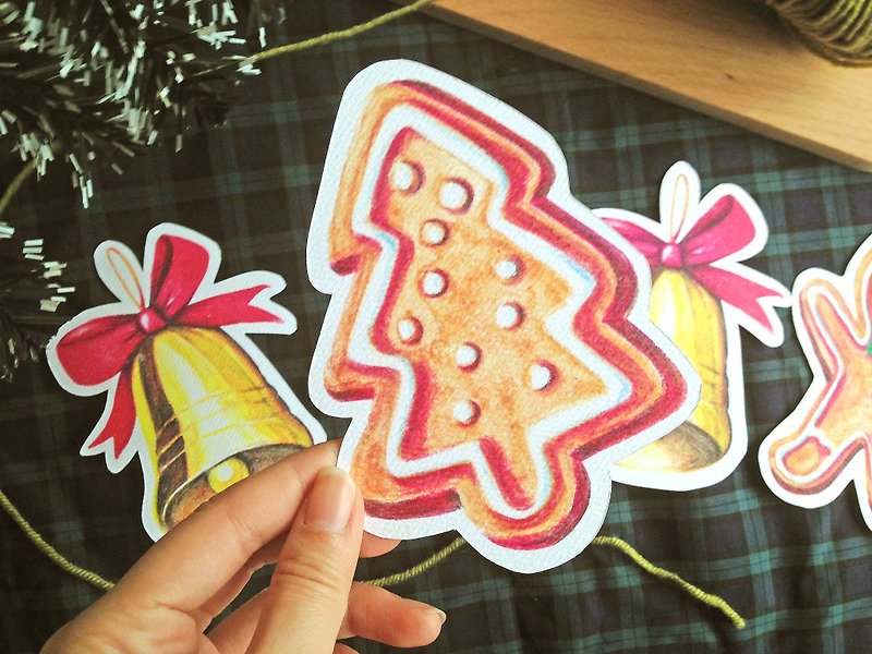 Christmas limited Christmas tree cookie Christmas card - การ์ด/โปสการ์ด - กระดาษ สีแดง