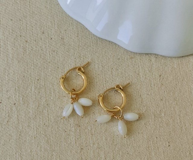 Minimalist/ 2 Way Long-Beaded Chain Threader Earrings(Clip on ...