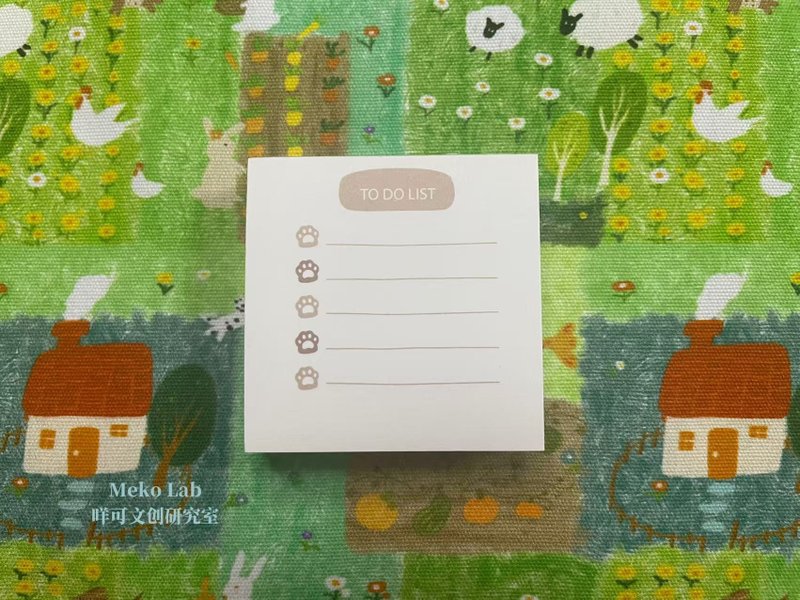 爪爪備忘 迷你便簽 可愛可撕無粘性 - 便條紙/便利貼 - 紙 