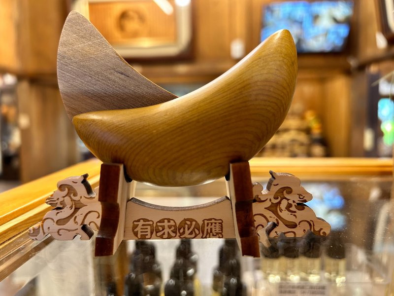 小組|心想事成∣肖楠Q版筊杯∣伴手禮|心誠則 靈|有求必應 - 擺飾/家飾品 - 木頭 