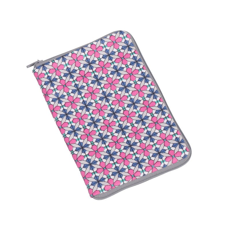 印花布護照夾2款/限量 - 護照套 - 防水材質 粉紅色