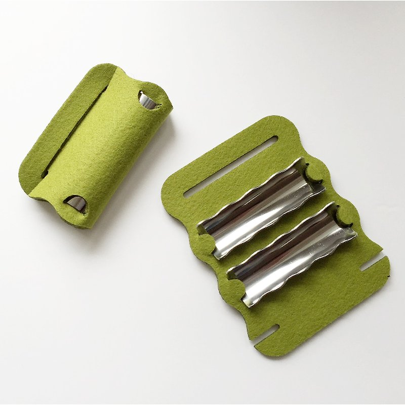 Cutlery Rest Set M Green - Cutlery & Flatware - Other Metals Silver