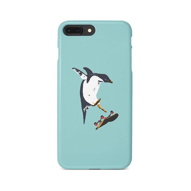 iPhone ケース / SK8 Penguin - 手機殼/手機套 - 塑膠 藍色