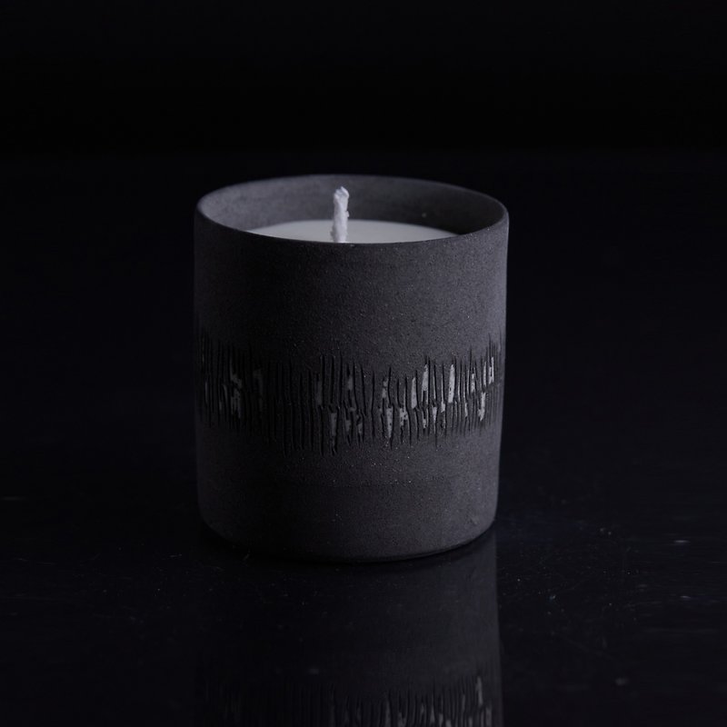 Penumbra Series No.5 Niche Dark Minimalist Creative Scented Candle Home Fragrance Pure Hand-made Ceramic Vessels - Candles & Candle Holders - Porcelain 