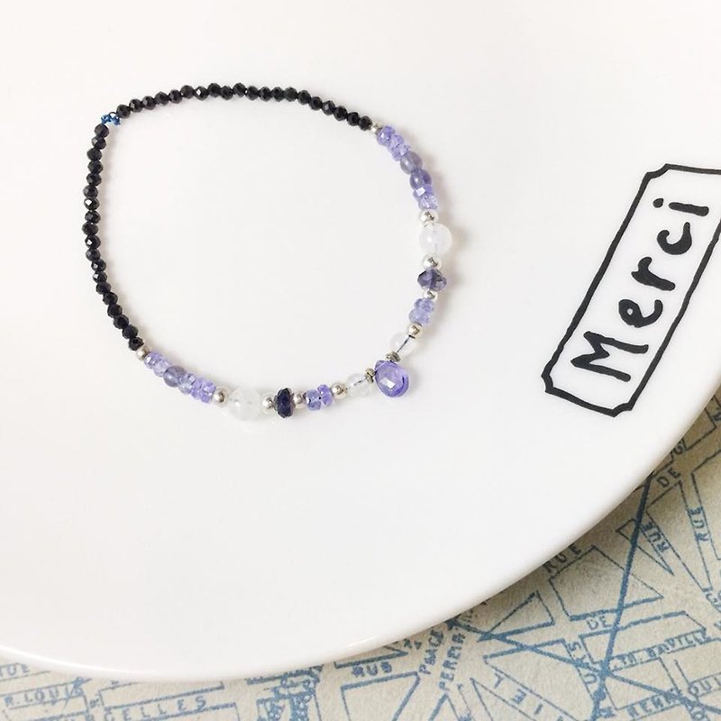 MH sterling silver natural stone custom series_always_丹泉石 - Bracelets - Semi-Precious Stones Purple