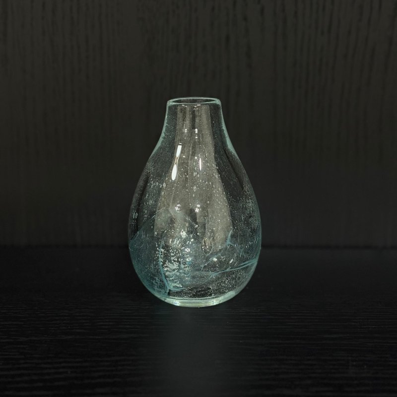 霧藍澄影玻璃花瓶 - 擺飾/家飾品 - 玻璃 