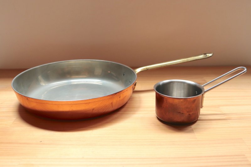 萄萄牙製310不鏽鋼銅煎鍋 - 廚具 - 銅/黃銅 金色