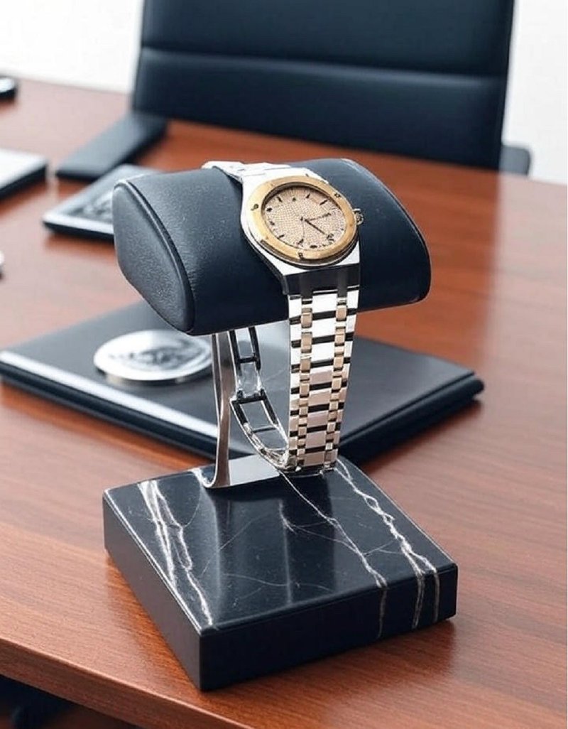 Tosca | Leather Watch Stand-Single Black 真皮錶座 |置錶架 - 層架/置物架/置物籃 - 真皮 