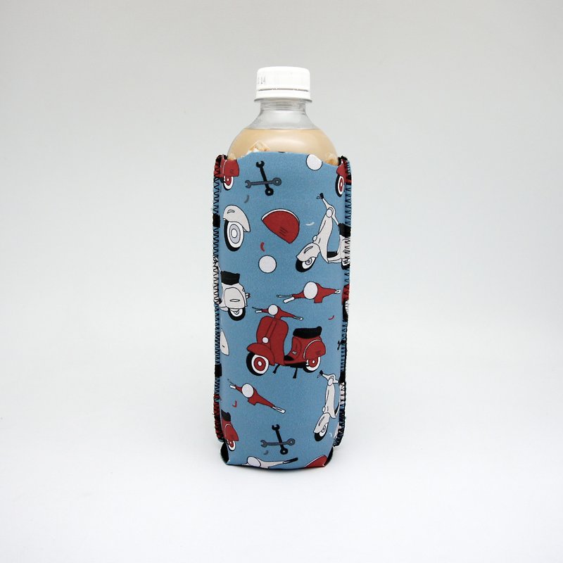 BLR 保溫瓶套 隨行杯 保護套 張寧 聯名款 偉士牌 藍款 - 杯袋/飲料提袋 - 聚酯纖維 藍色