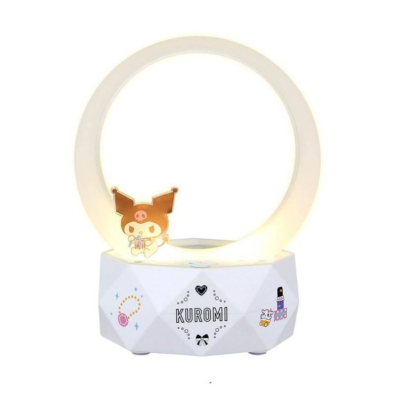 2-in-1 Bluetooth Travel Speaker/Desk Lamp - Kuromi - ลำโพง - พลาสติก ขาว