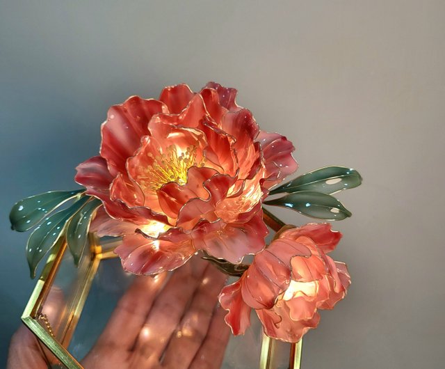 ディップアート・ガラス箱】紫陽花 - ショップ Bettina and