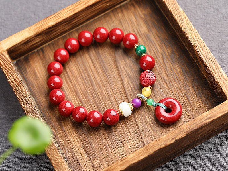 New American goods this year must have a cinnabar jewelry natural raw ore purple gold sand bracelet - Bracelets - Gemstone 