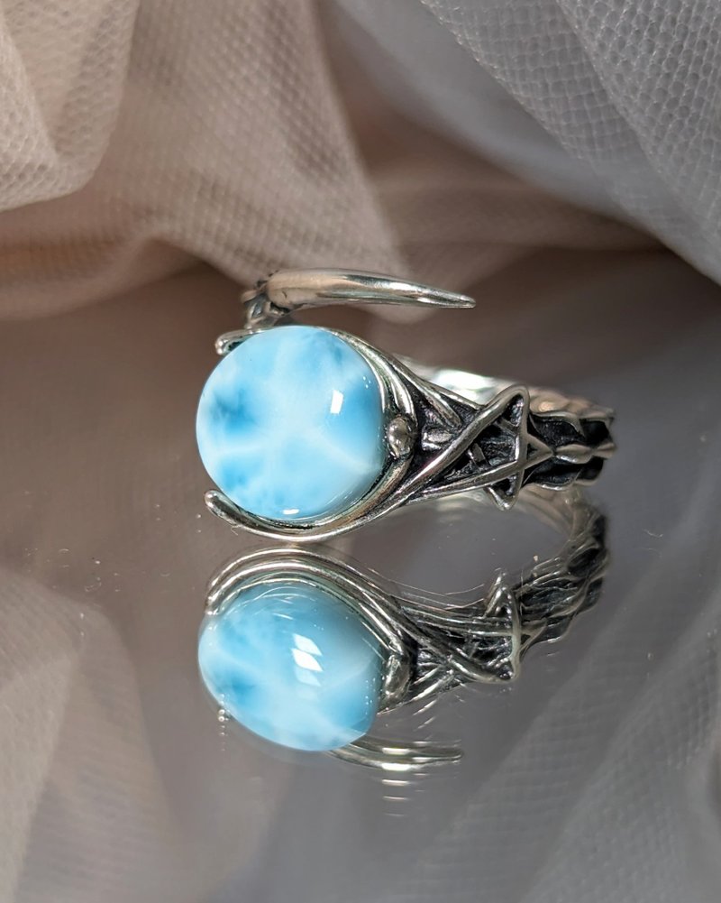 Lalima/ Stone 925 Silver ring - แหวนทั่วไป - เครื่องประดับพลอย สีน้ำเงิน