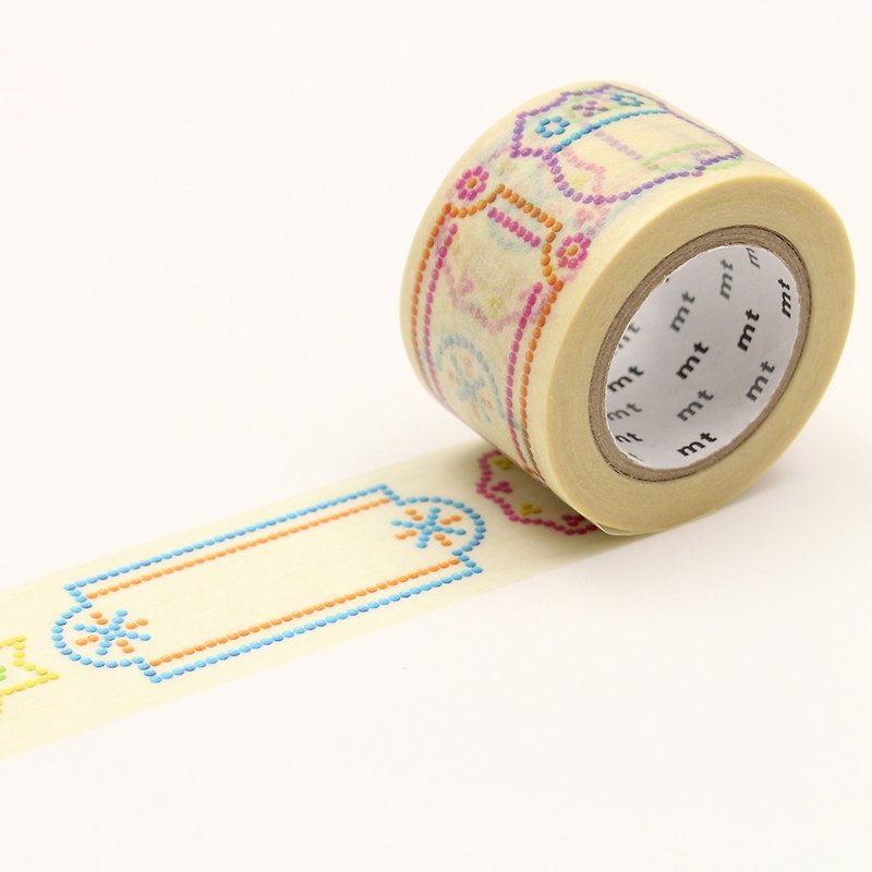 mt Masking Tape ex【Beads Label (MTEX1P143)】2018SS - Washi Tape - Paper Multicolor
