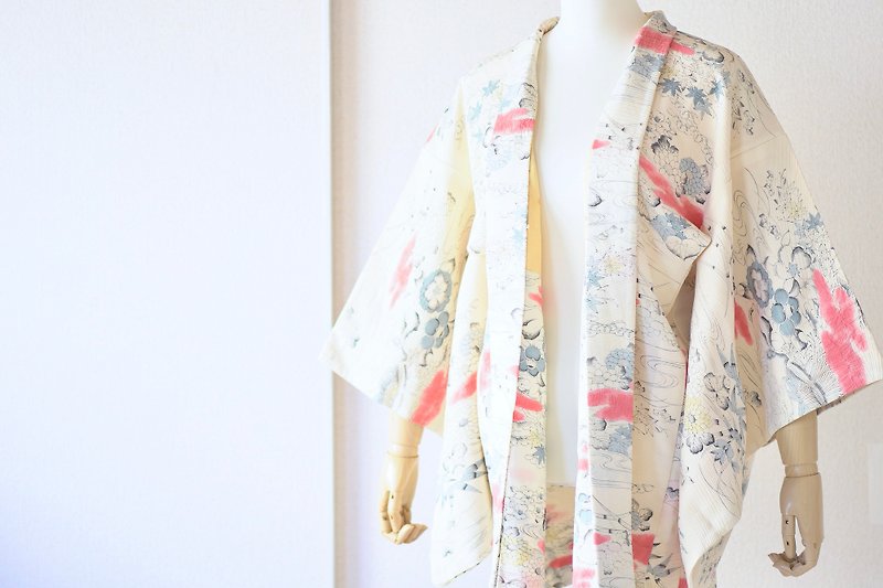 Vintage kimono jacket, Haori, Japanese Kimono /4483