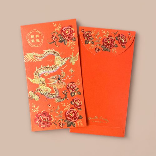 Blooming good luck│Bronze red envelope bag 6pcs - Shop KITSUNEBIYORI  Chinese New Year - Pinkoi