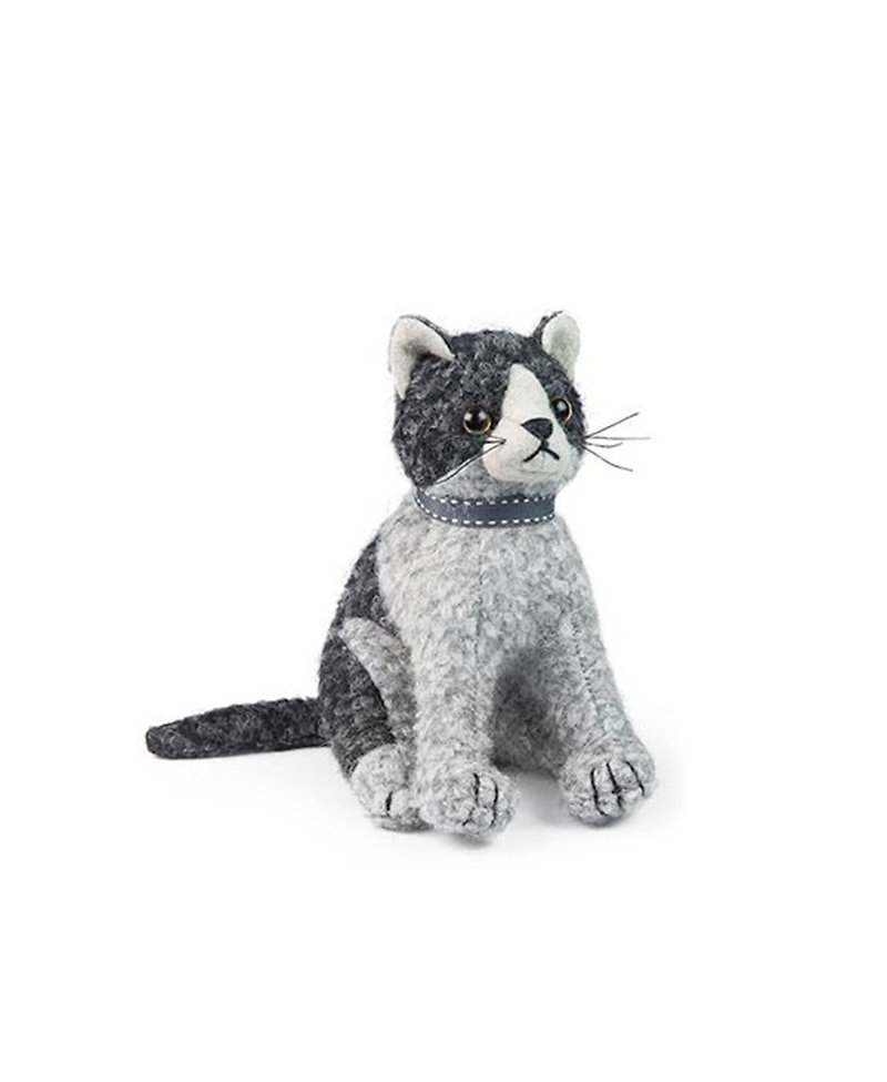 British Dora Design high-quality design animal puppet style paperweight (gray cat model)