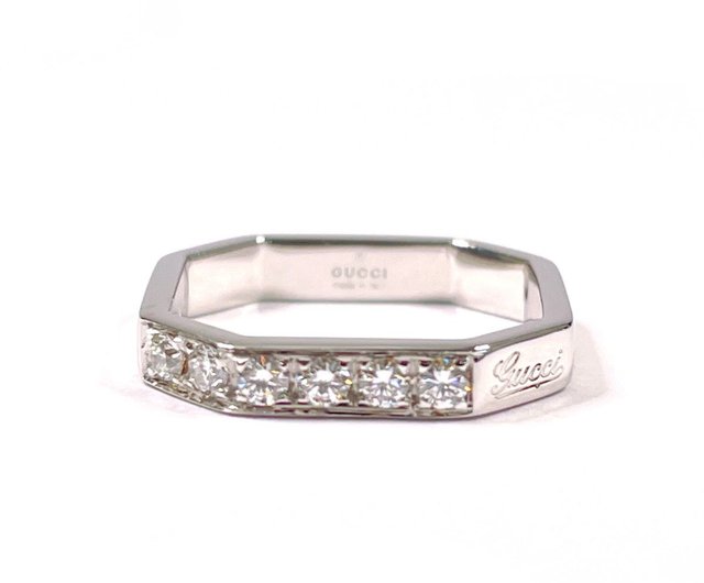 グッチ K18WG リング 6号 ダイヤ 中古 美品 送料無料 即決☆0338 Shop KUBOTA ⁄ ブランドグッチGUCCI インフィニティ ダイヤモンド