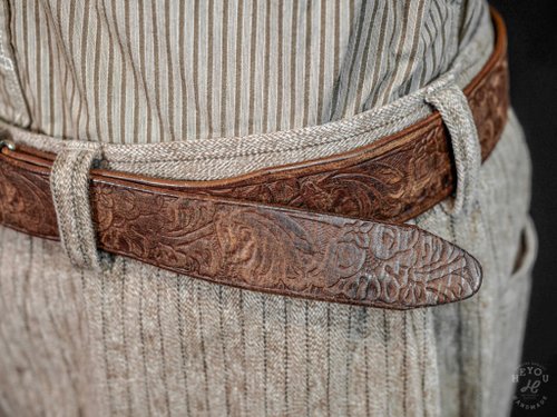 Hickok Buckle Belt-vintage gentleman belt-silver buckle - Shop HEYOU  Art&Craft Department Belts - Pinkoi