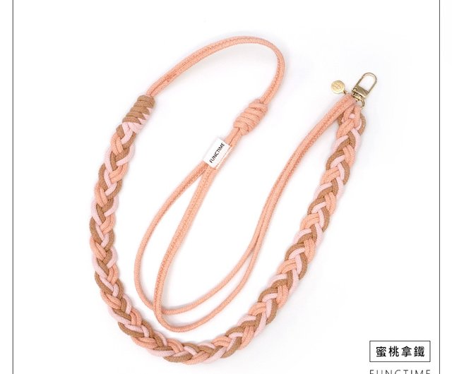 Functime] Three-color sweetheart hand-woven mobile phone