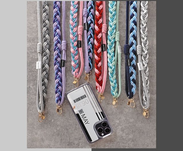 Functime] Three-color sweetheart hand-woven mobile phone