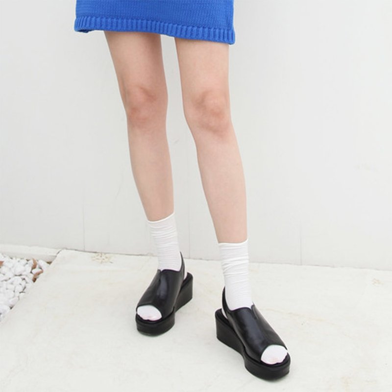 予約注文 SPUR Amor_Sandals サンダル_RS7034 BLACK - 革靴 - その他の素材 