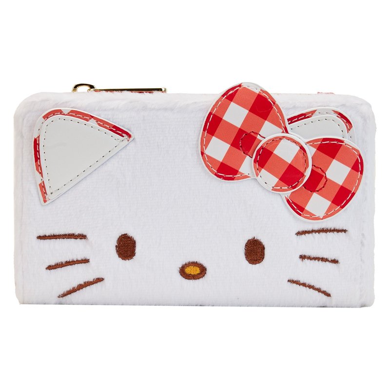 Loungefly Hello Kitty Plaid Zip Wallet - Wallets - Faux Leather 