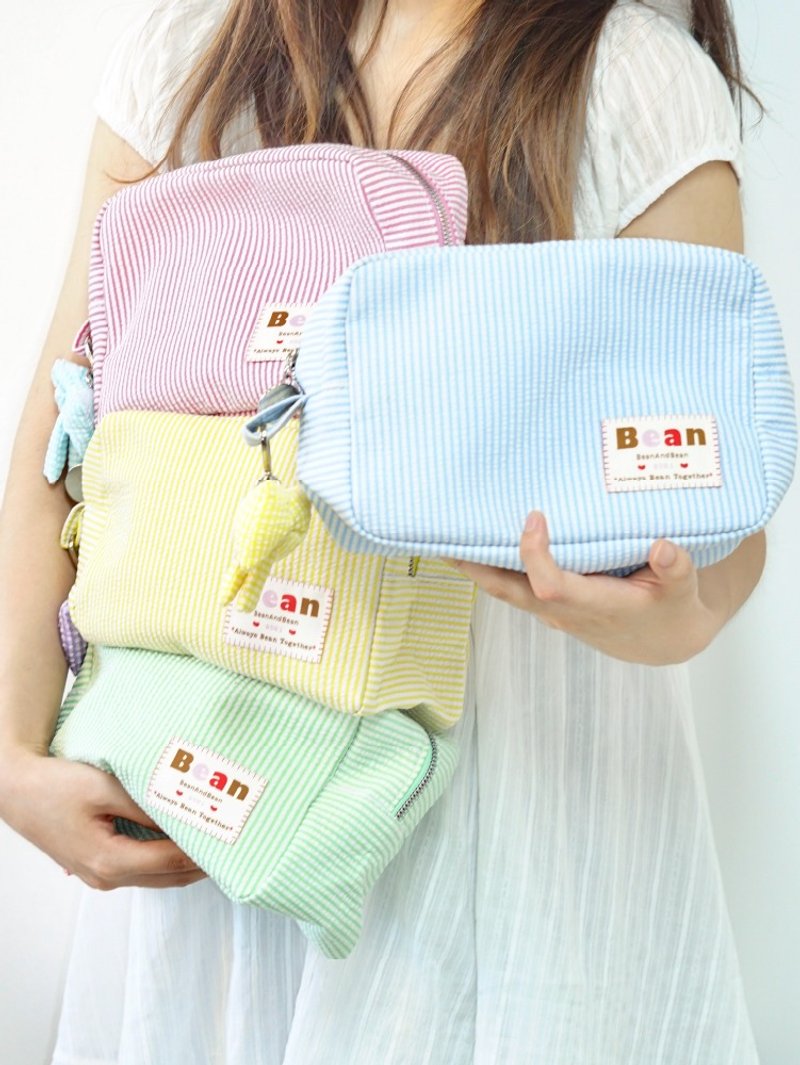 BeanAndBean candy cosmetic bag portable makeup bag travel storage cute portable large capacity pendant - กระเป๋าเครื่องสำอาง - ไฟเบอร์อื่นๆ 