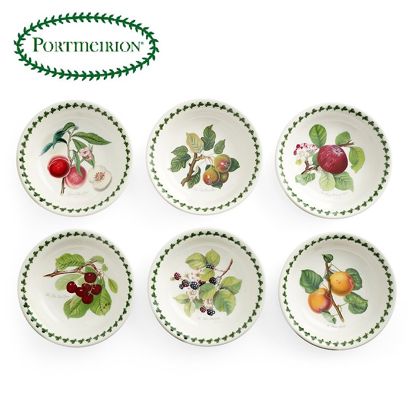 英國Portmeirion Botanic Pomona水果系列-16cm麥片碗(6入/6.5吋) - 碗 - 瓷 多色