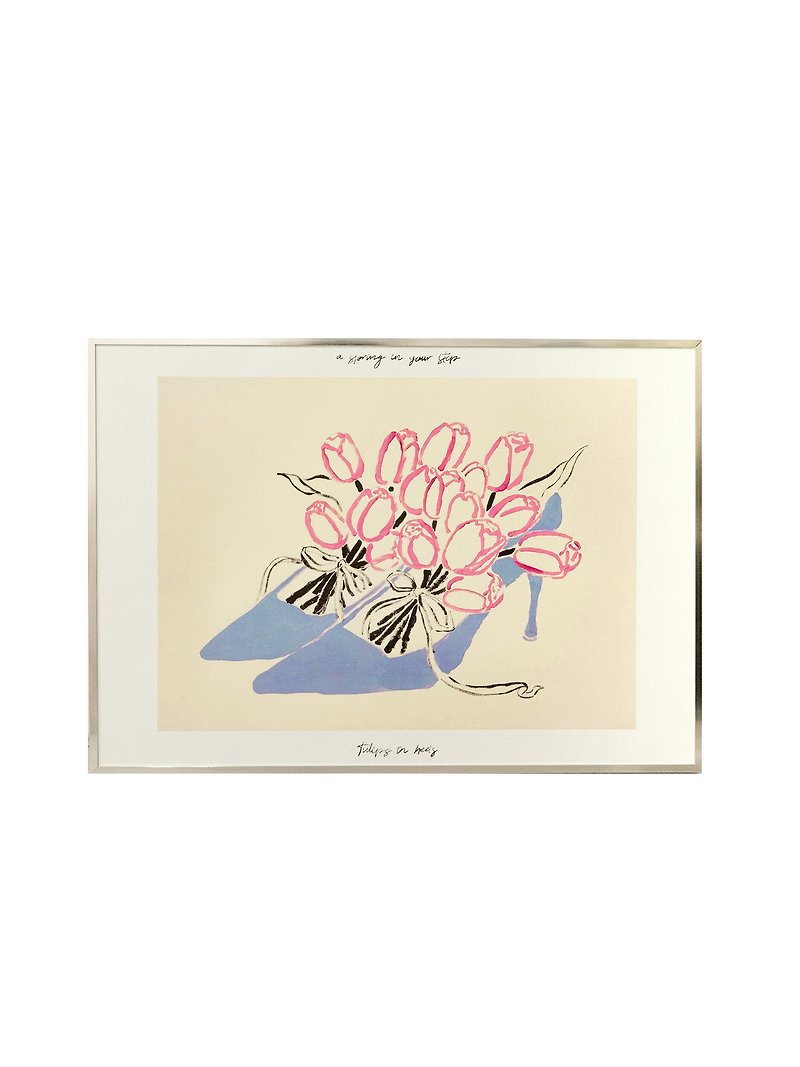 A spring in your step (Poster&Card) - Posters - Paper Pink