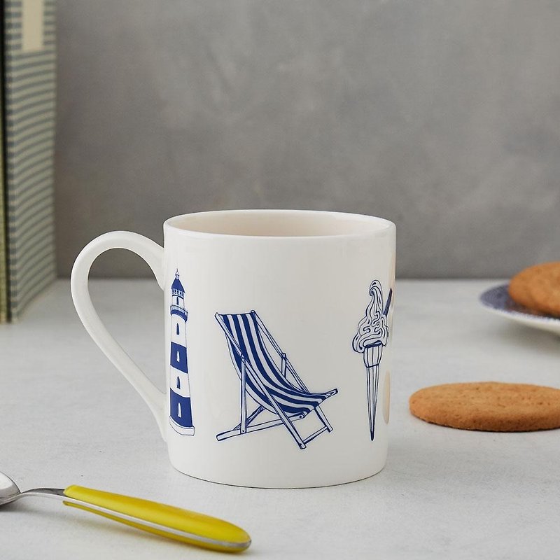 英國蛋 馬克杯 經典航海 - 咖啡杯 - 瓷 