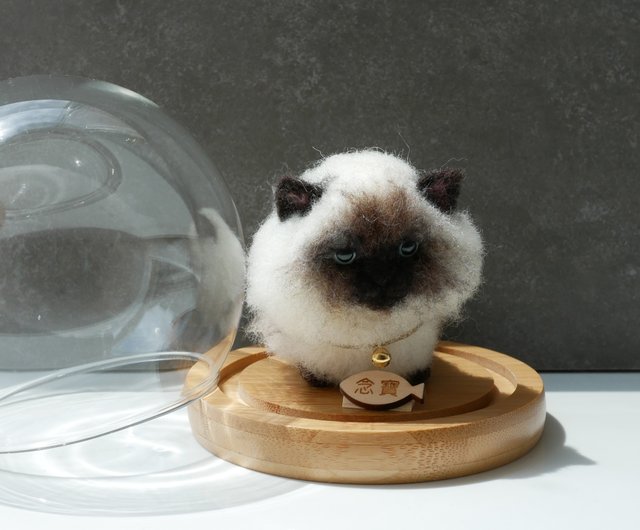 Yahoo!オークション - chico 羊毛フェルト 猫 シャム猫ちゃん
