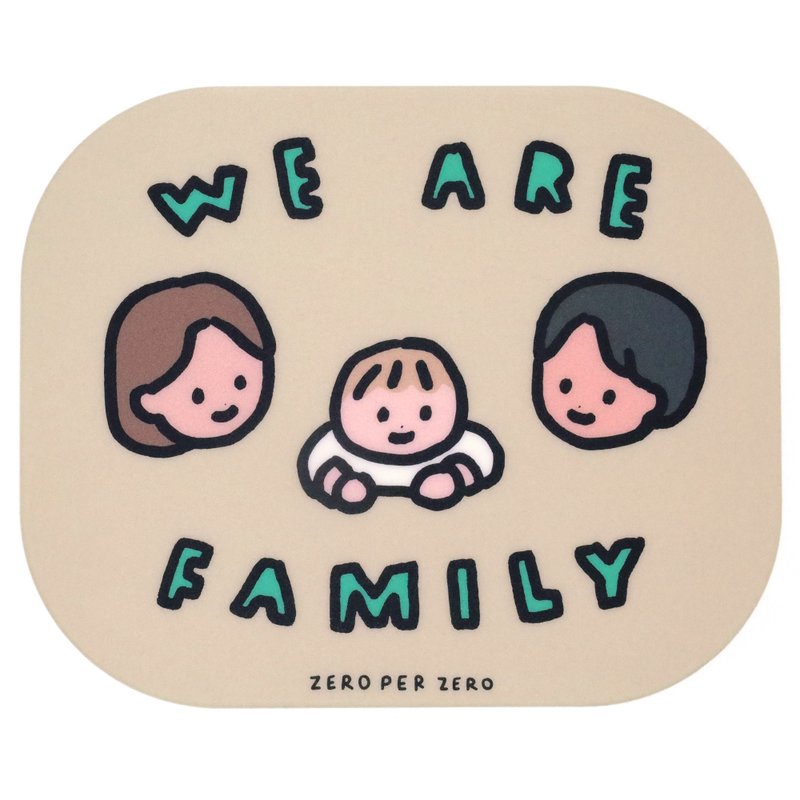 Mouse pad our family - Mouse Pads - Resin 