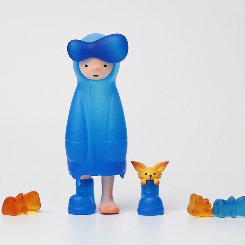 REUMI - Jelly bean (Limited edition of 20) - Stuffed Dolls & Figurines - Resin Blue