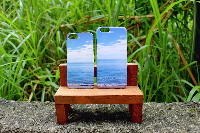 Blue sea phone shell (iphone5,6) - Other - Plastic 