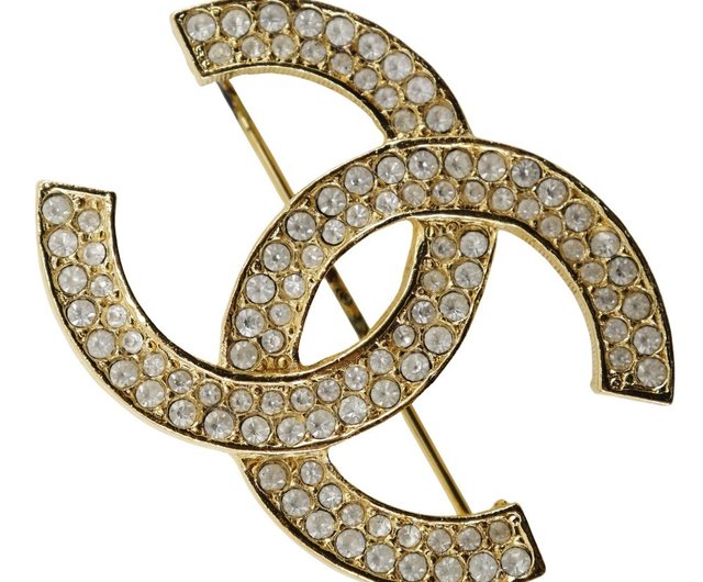 CHANEL シャネル ブローチ ラインストーン CHANEL シャネル ブローチ ココマーク メタル/ラインストーン
