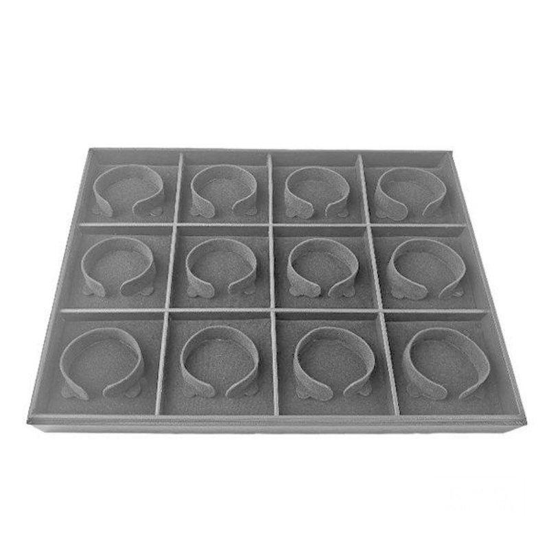 トレイ ブレスレット 12本収納 - 収納用品 - 革 ブラック